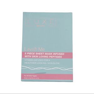 Luxe Beauty “Lavish Me” 5 Piece Sheet Mask Set • NIB